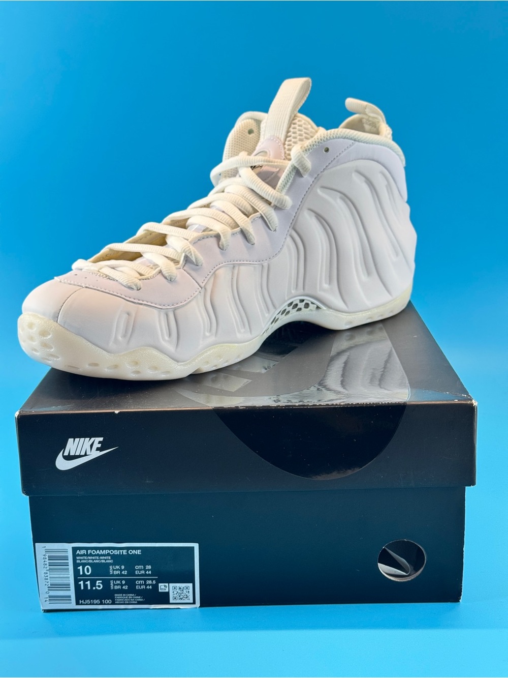 Nike Air Foamposite One White/White Men’s US 10 Brand New Fast Shipping
